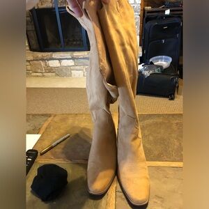 Source Unknown Camel Over the Knee Boots